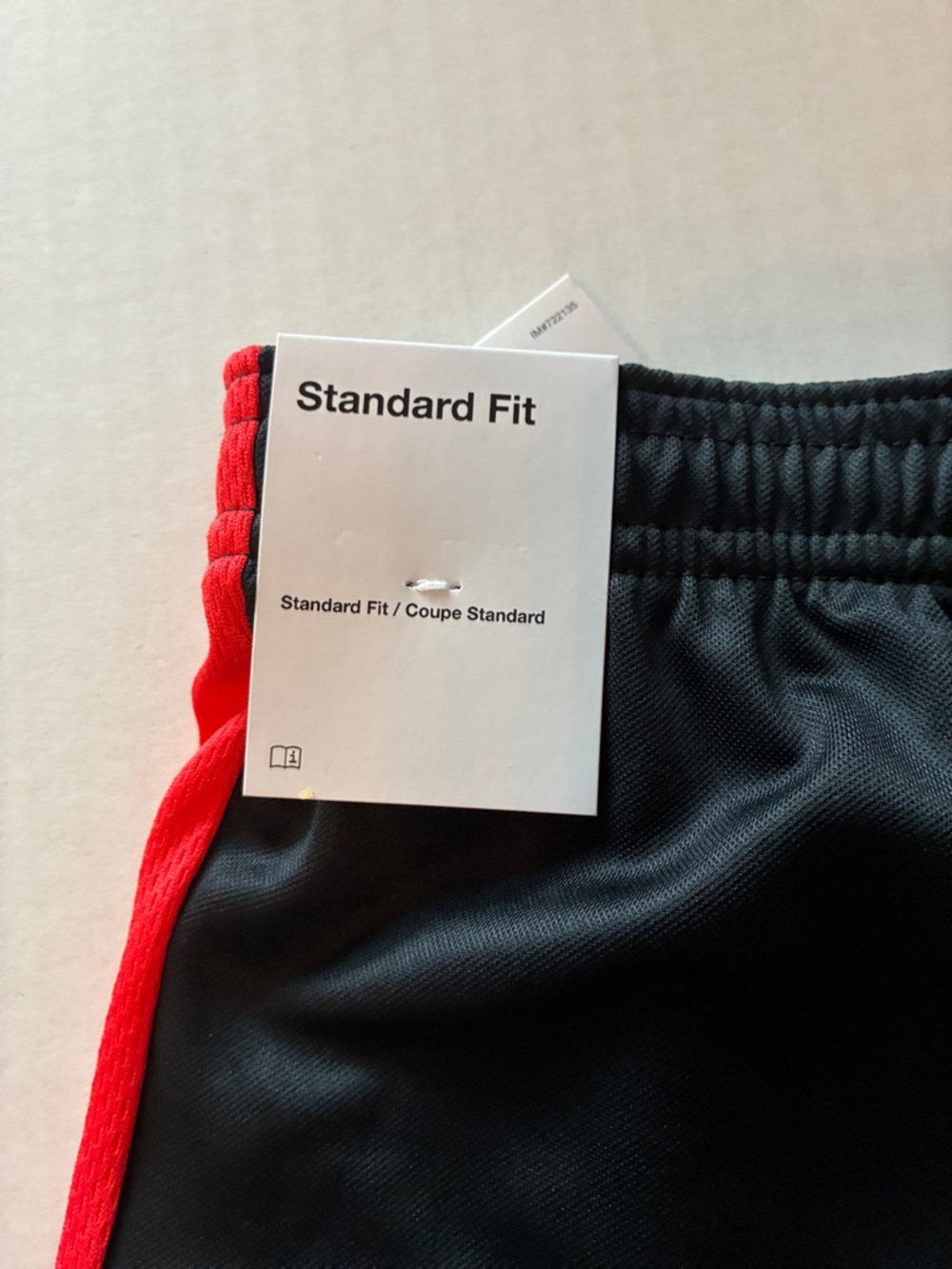 Boys Nike Black Shorts with Red Side Panels and White Swoosh - Picture 7 of 7